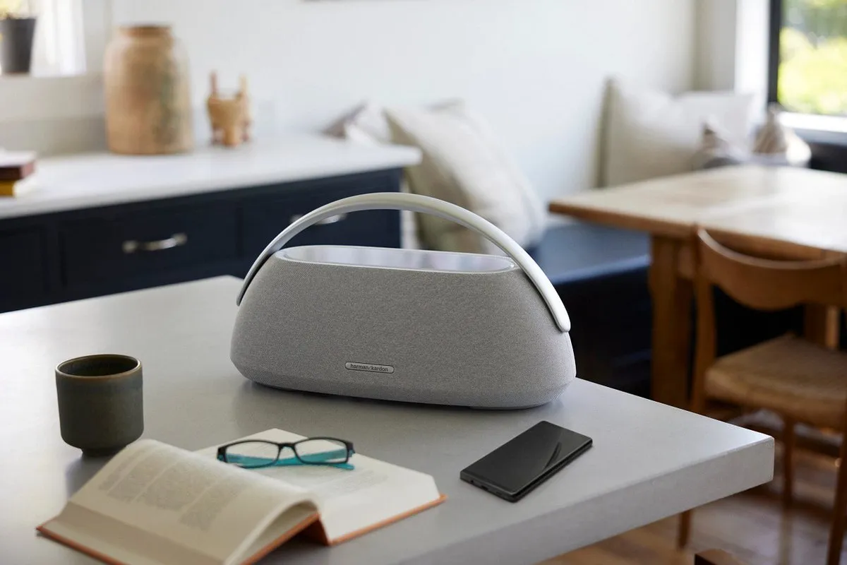 Harman Kardon Go + Play 3 Draadloze Bluetooth Speaker - Grijs - afbeelding 6 van 6