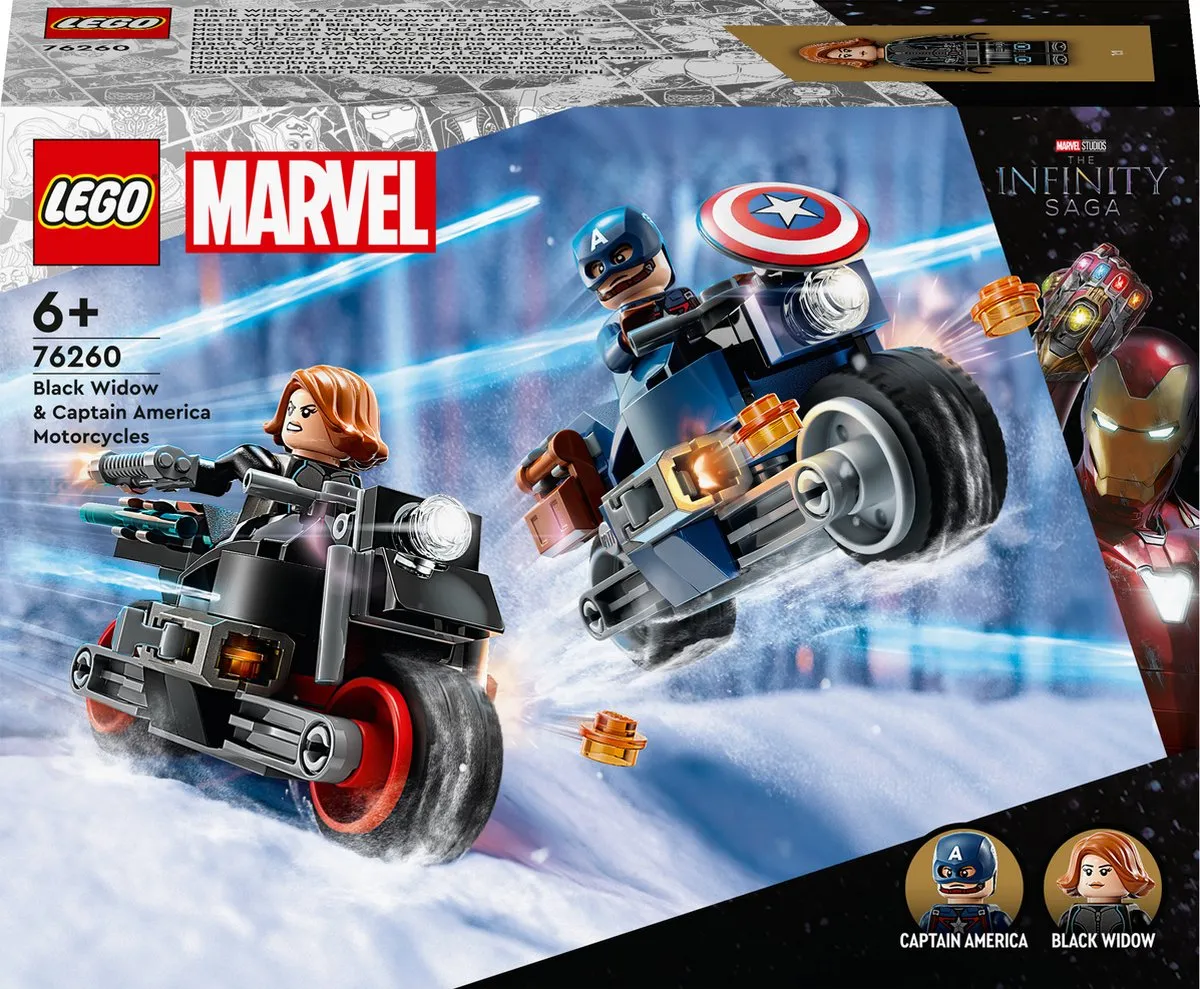 LEGO Marvel Avengers Motoren Black Widow & Captain America 76260