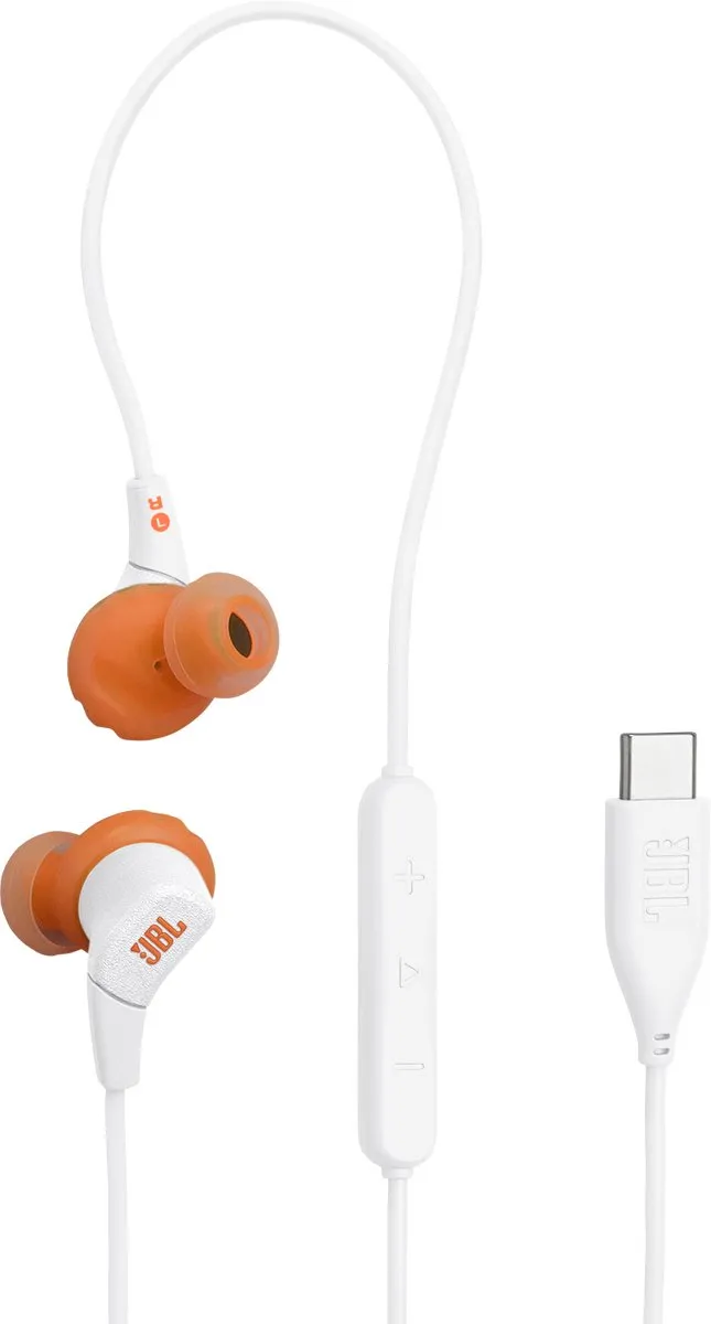 JBL Endurance Run 3C USB-C Sport Oordopjes - IP65 - Wit
