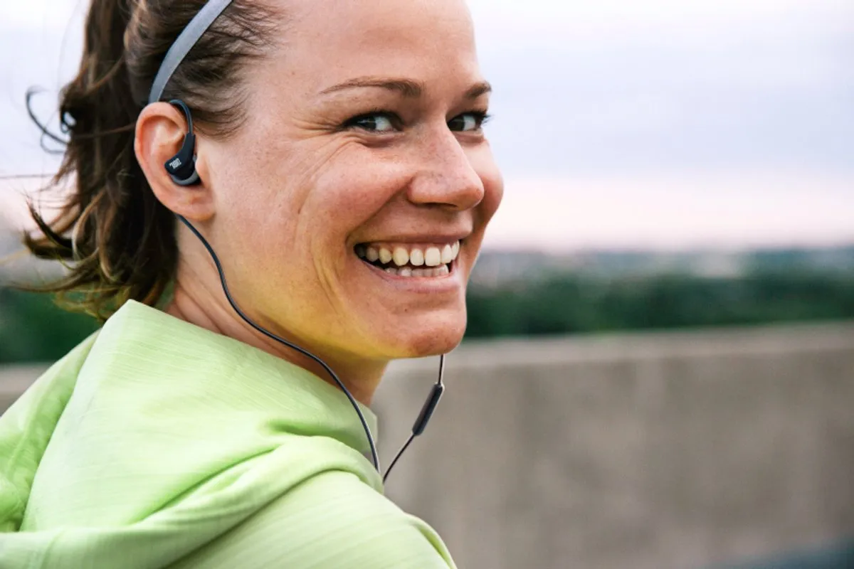 JBL Endurance Run 3C USB-C Sport Oordopjes - IP65 - Wit