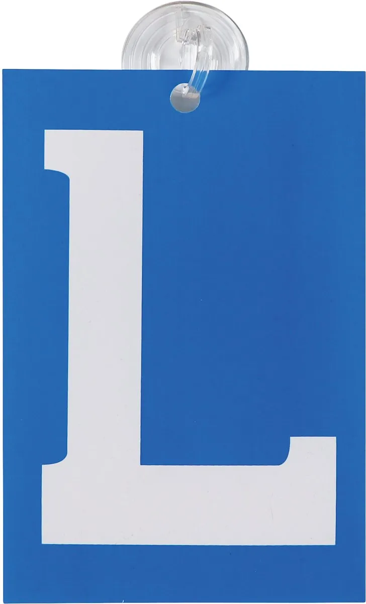 Carpoint L-Vormig Zuignapplaatje - Blauw