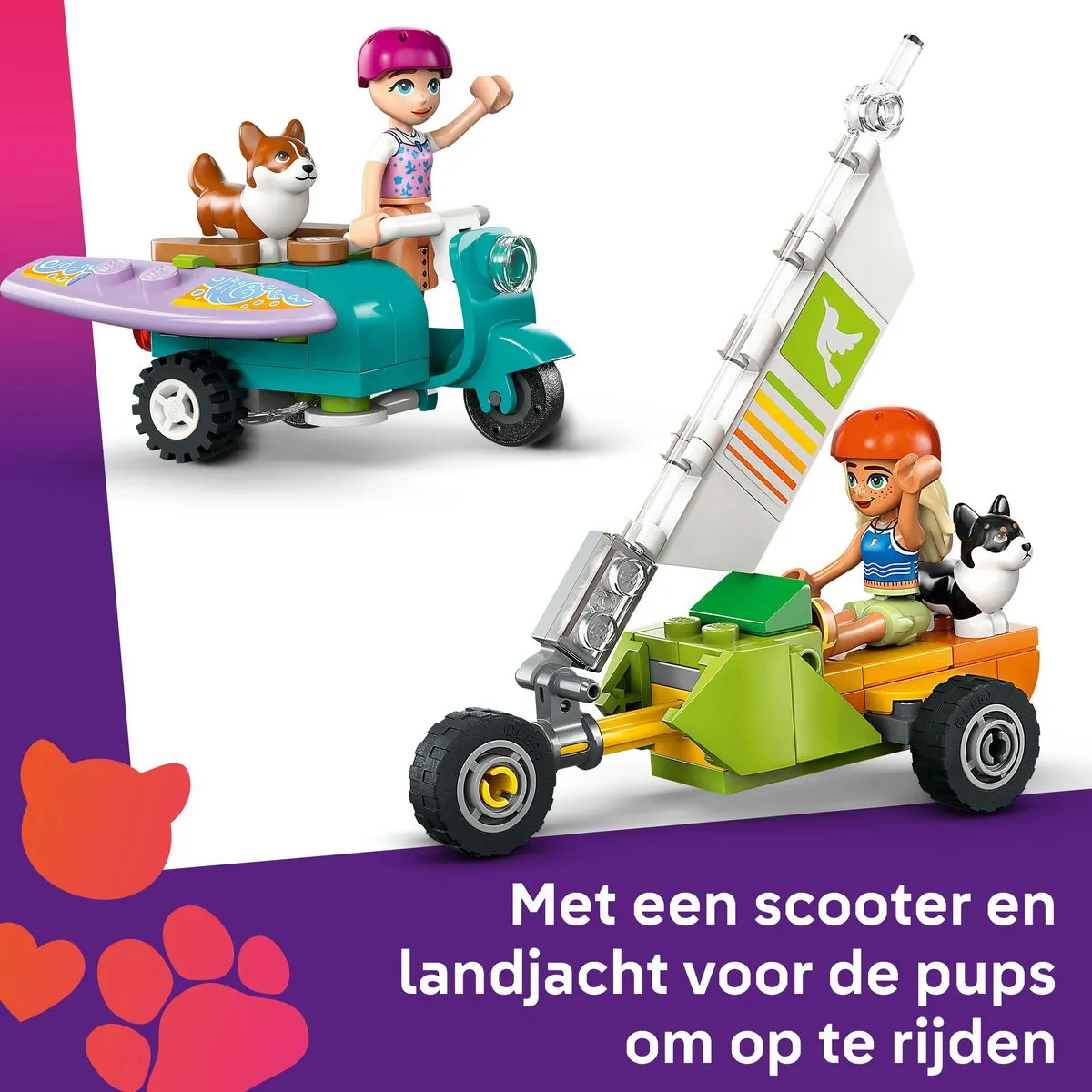 LEGO Friends 42641 Surf- en Scooterplezier - 113 Stukken