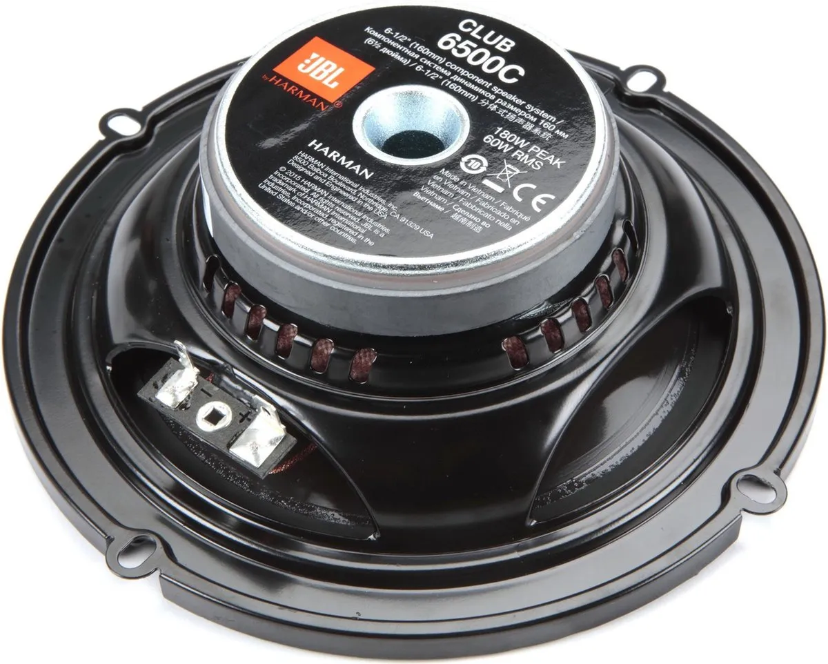 JBL Club 6500C Autospeaker 16,5cm - 2x60W RMS - Zwart