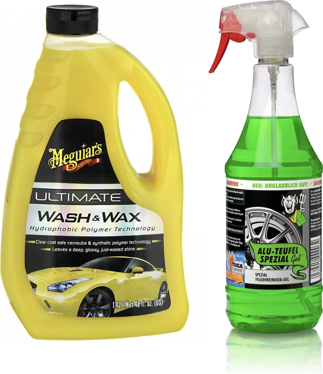 Meguiars Ultimate Wash & Wax 2400ml + Alu-Duivel-Speciaal 1L