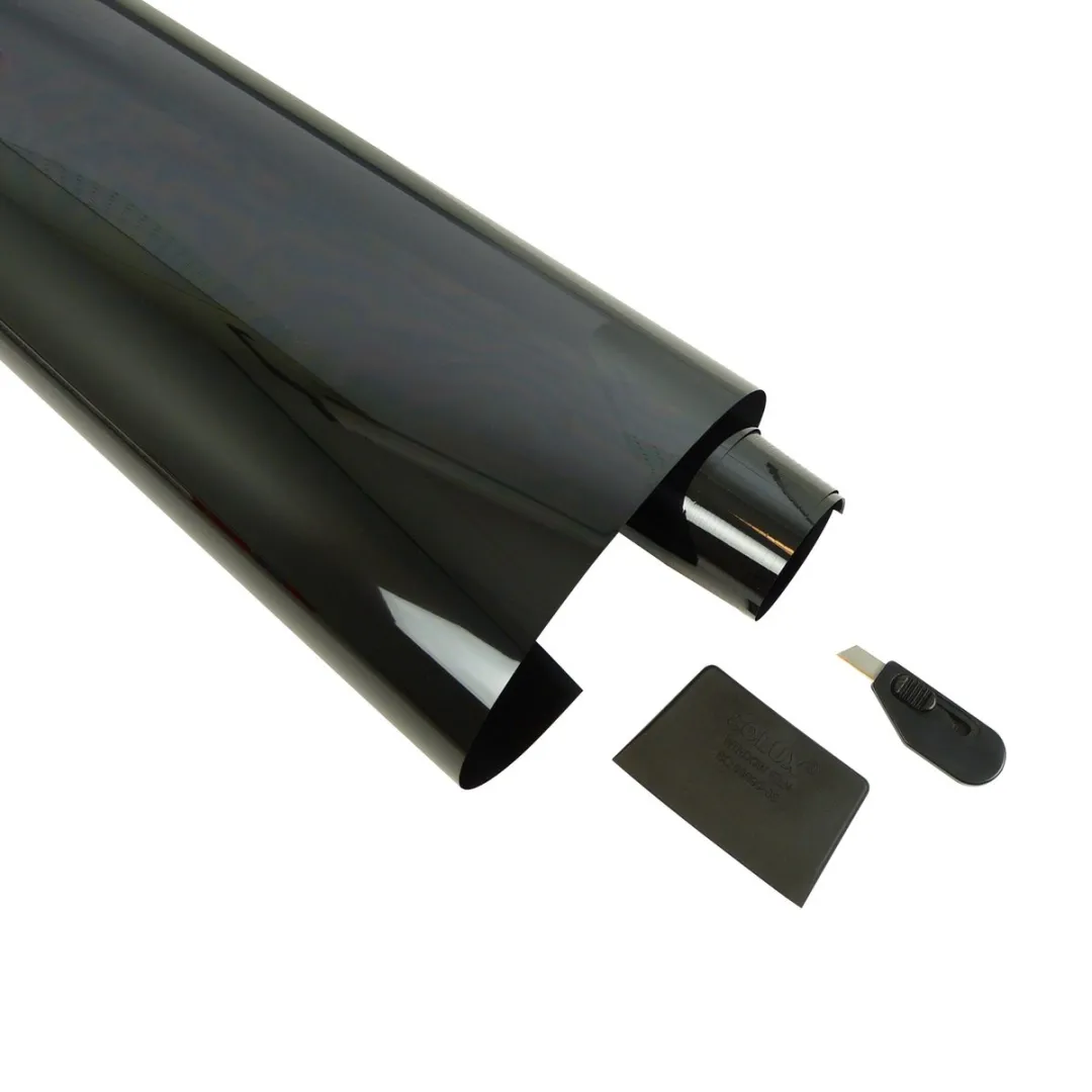 Carpoint Ruitenfolie Krasbestendig - Grijs - 3 Stuks
