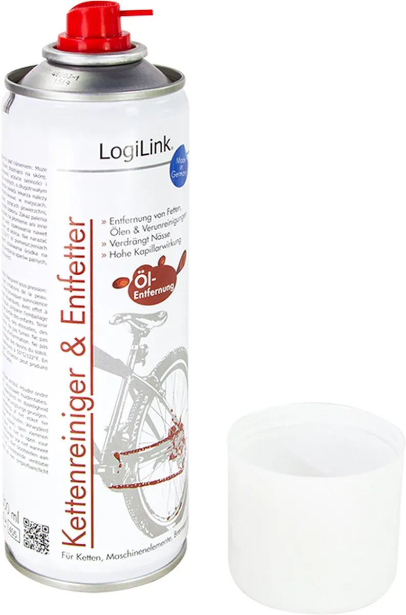 Logilink Kettingreiniger Ontvetter 300ml - Wit