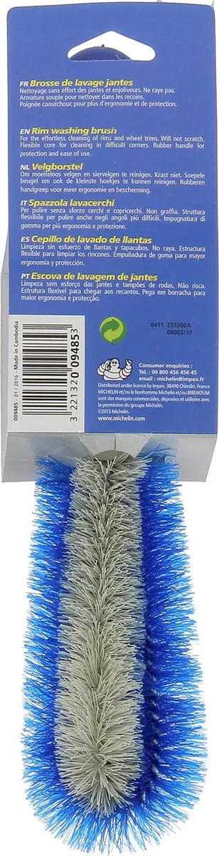 Michelin Velgenborstel Flexibel - Blauw/Grijs