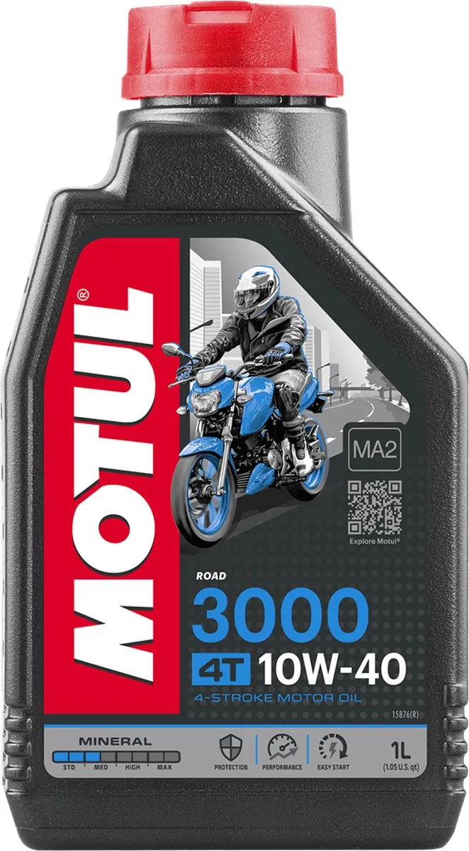 Motul 3000 10W40 4T Motorolie 1L - afbeelding 6 van 6