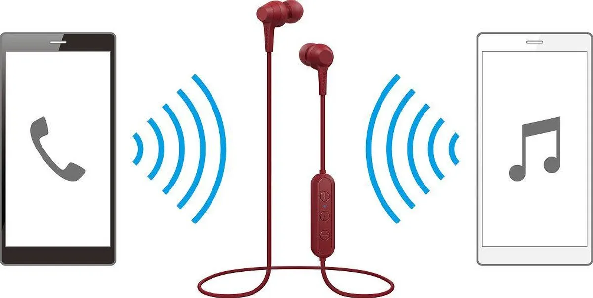 Pioneer SE-C4BT In-Ear Neckband - Rood