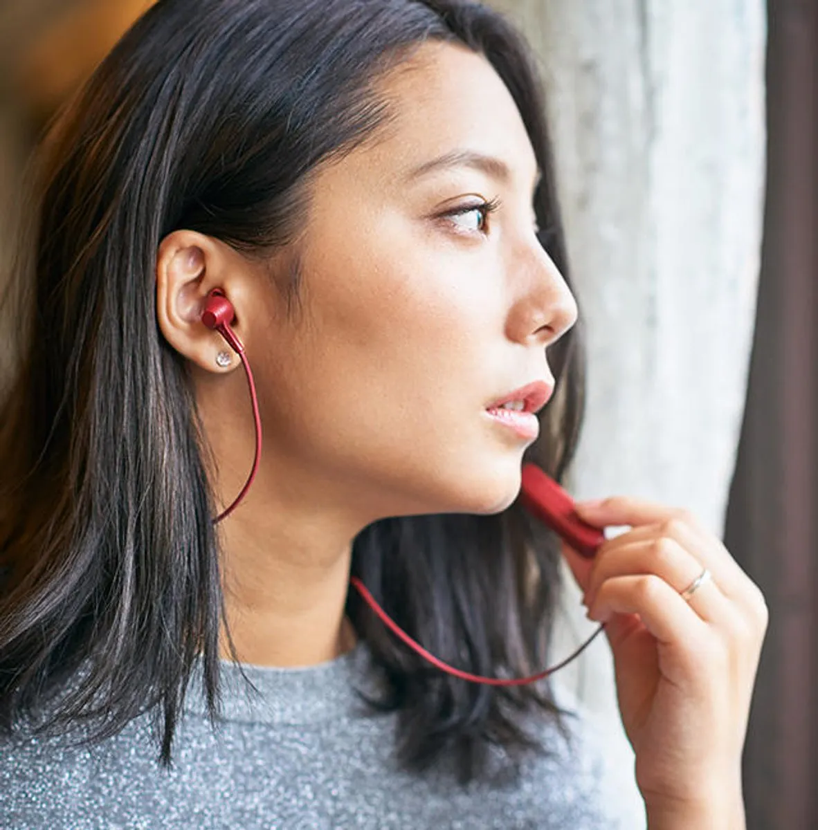 Pioneer SE-C4BT In-Ear Neckband - Rood