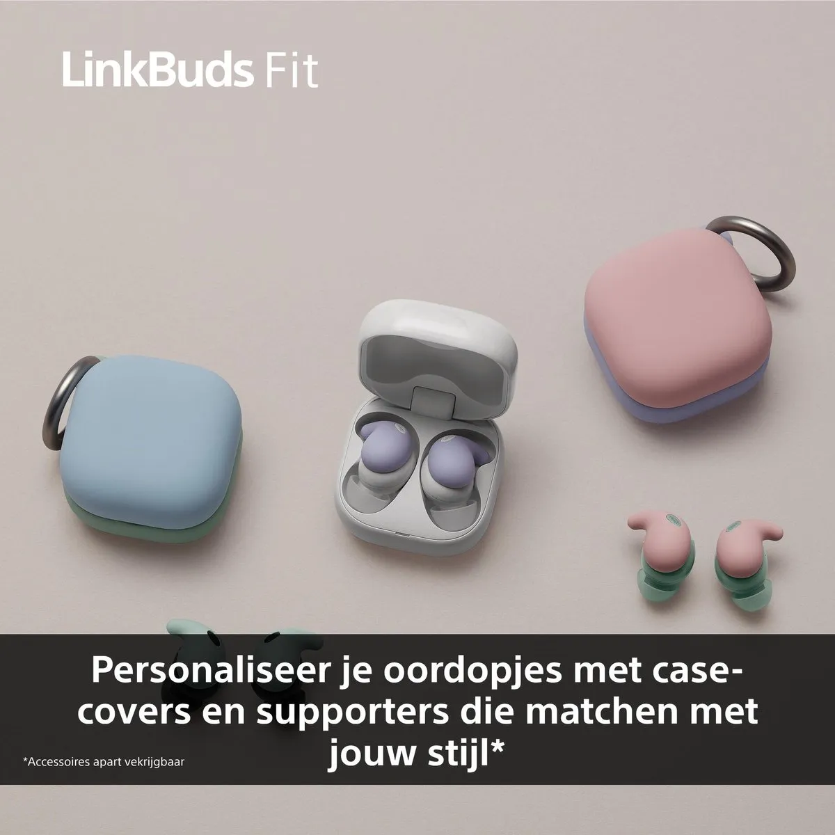 Sony LinkBuds Fit WFLS910NB.CE7 Draadloze Oordopjes - Noise Cancelling - Zwart
