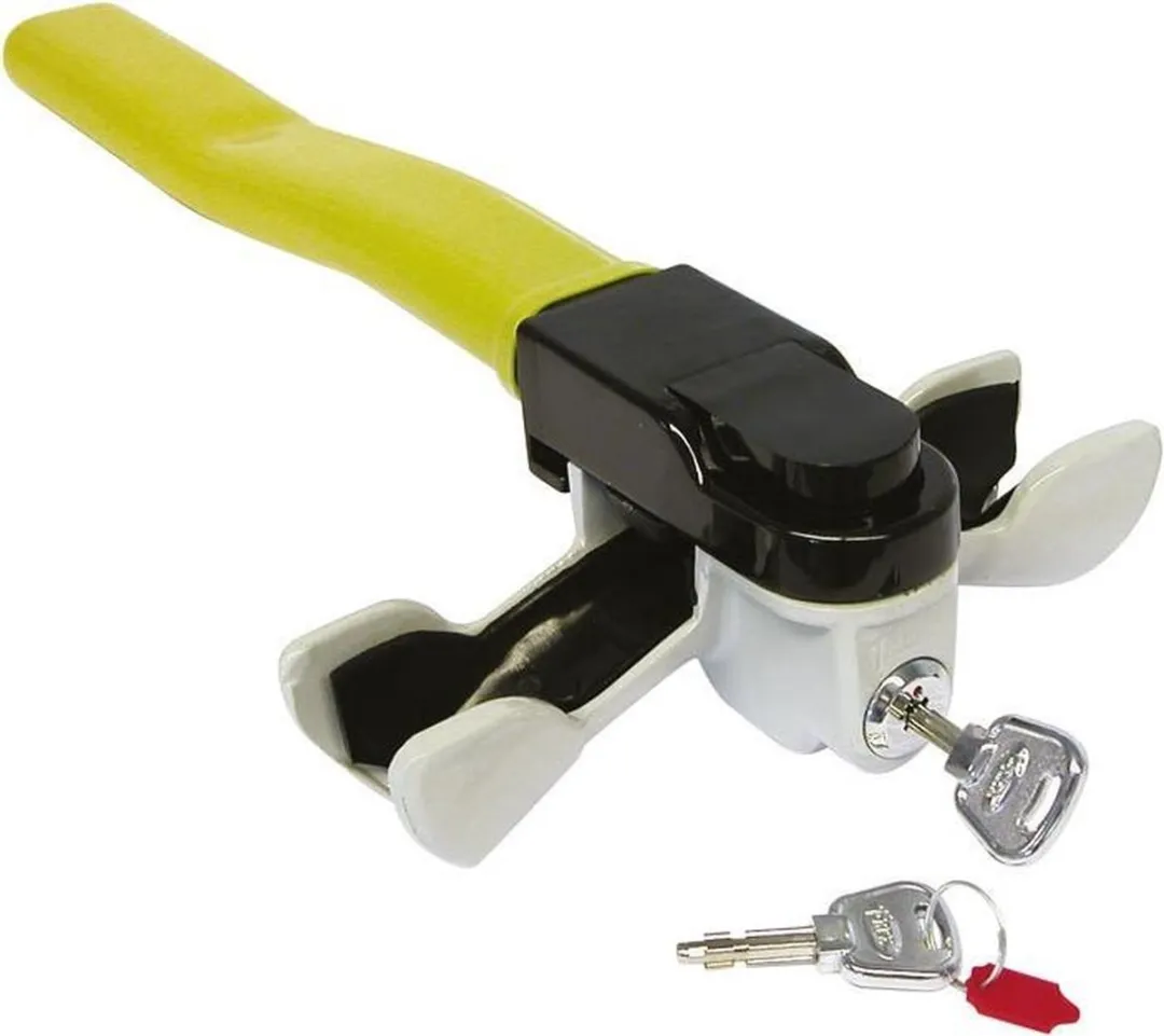 Carpoint Stuurslot Rotarylock - Geel/Zwart