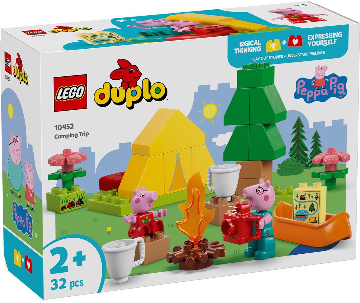 LEGO® DUPLO® Peppa Big Kampeertrip, Bouwbare Speelset - 10452