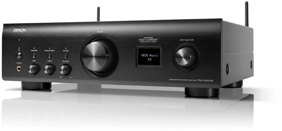 Denon - PMA-900HNE - Geintegreerde netwerkversterker met HEOS® Built-In, 50W per kanaal en Phono Ingang - Zwart