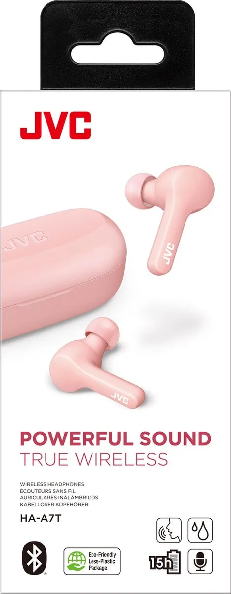 JVC HA-A7T Volledig Draadloze Oordopjes - Roze - afbeelding 5 van 6