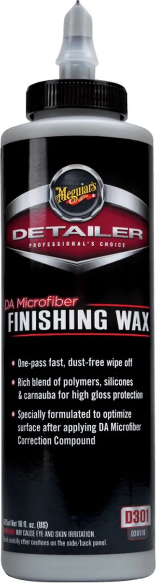 Meguiar's DA Microfiber Finishing Wax – Afwerkingswax voor Microvezelpads