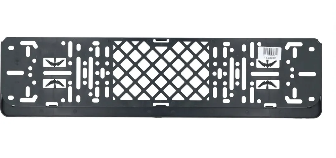 Carpoint Kentekenplaathouder Kliksysteem 52x11cm - Zwart