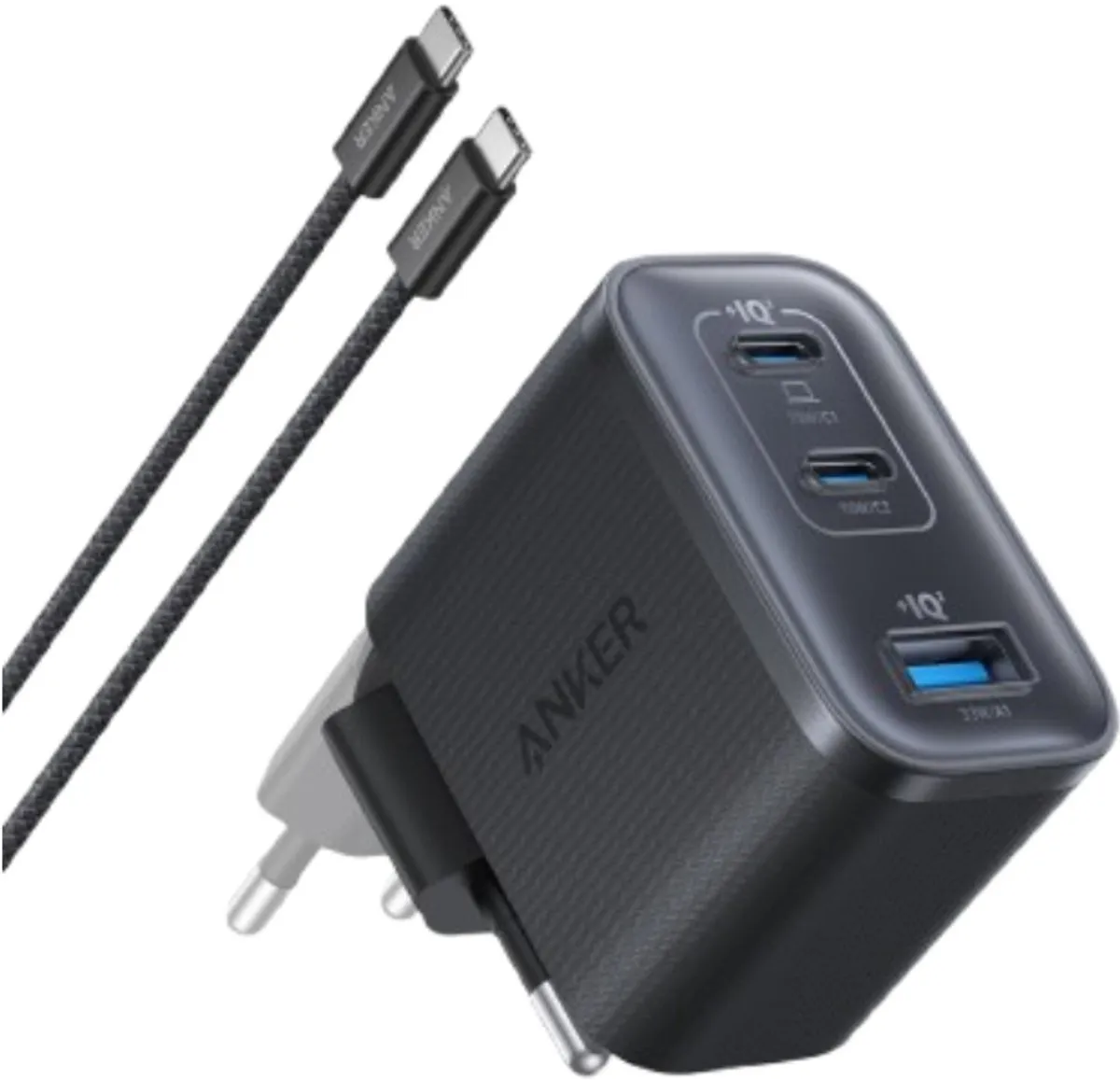Anker Nano B121A311 Wandadapter 70W - 3 Poorten - Zwart