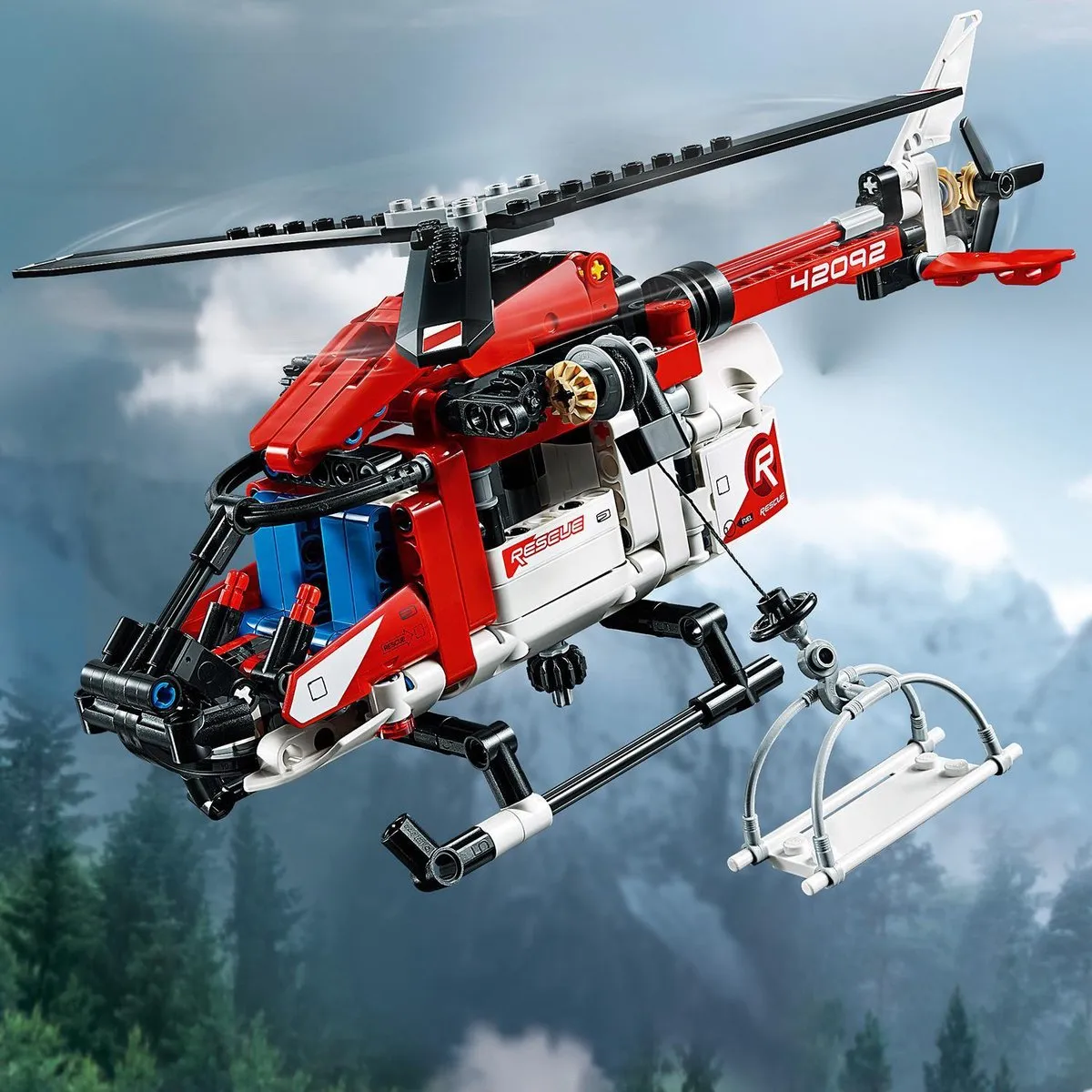 LEGO Technic Reddingshelikopter 42092 - 325 Stukken - afbeelding 6 van 6