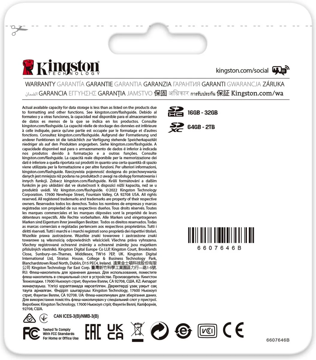 Kingston Canvas React Plus SDR2/32GB Geheugenkaart - 32GB UHS-II