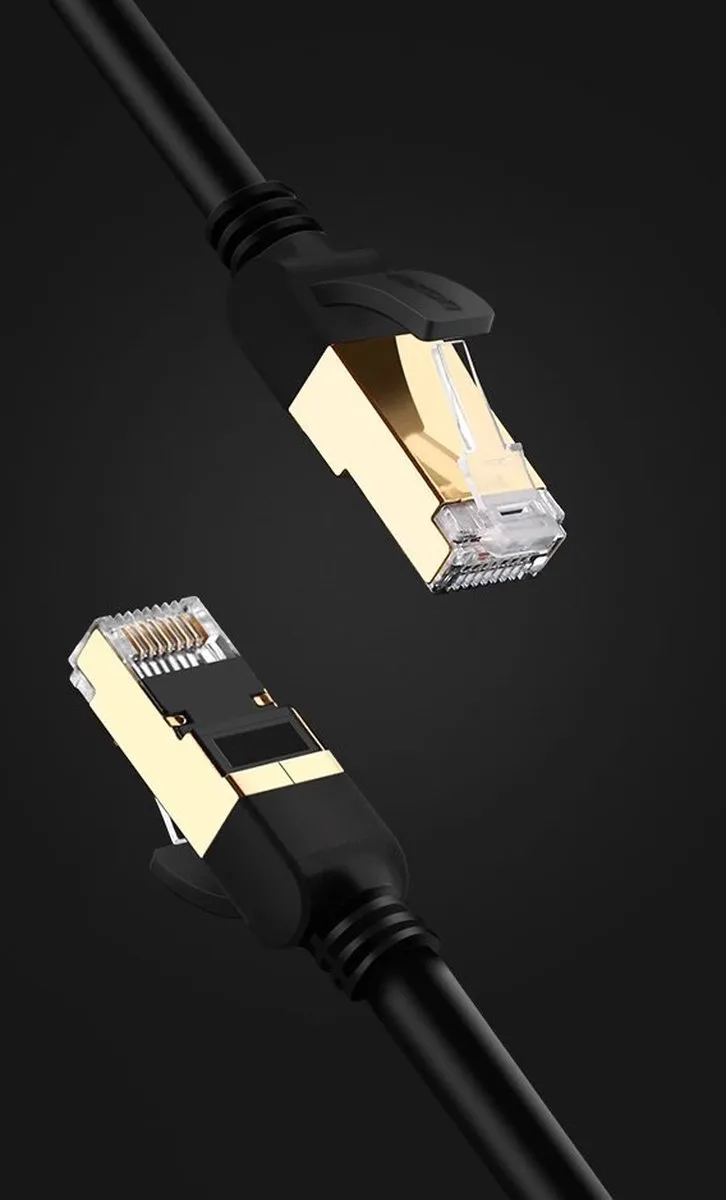 Ugreen Cat 7 Ethernet Patchkabel 10Gbps 2m - Zwart