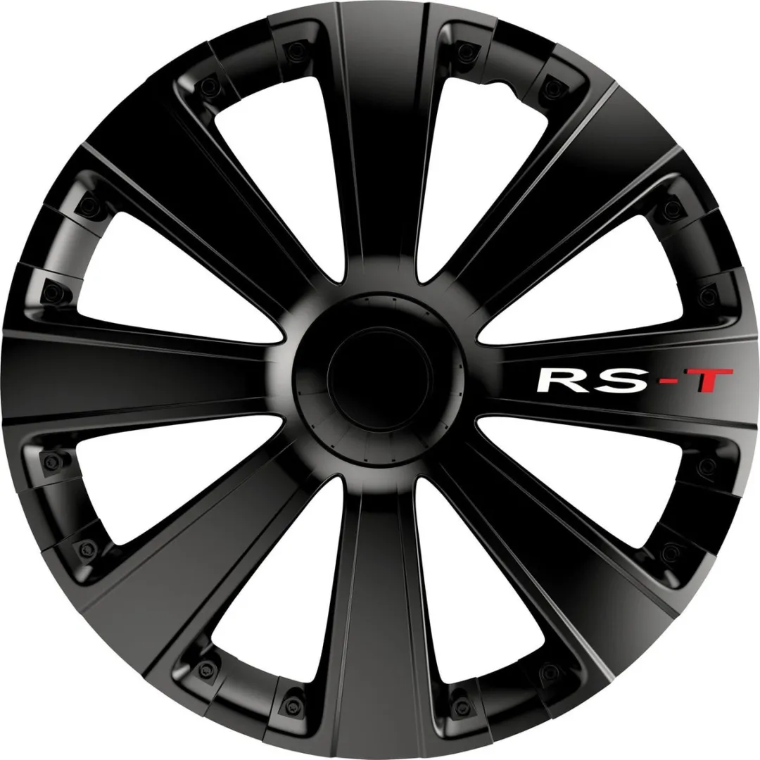 Carpoint Wieldoppen RS-T 16 Inch ABS Zwart