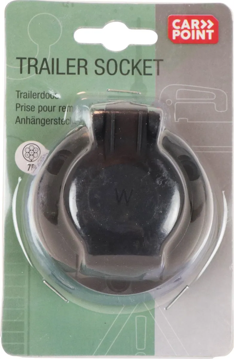 Carpoint Trekhaak Socket 7-pins - Zwart
