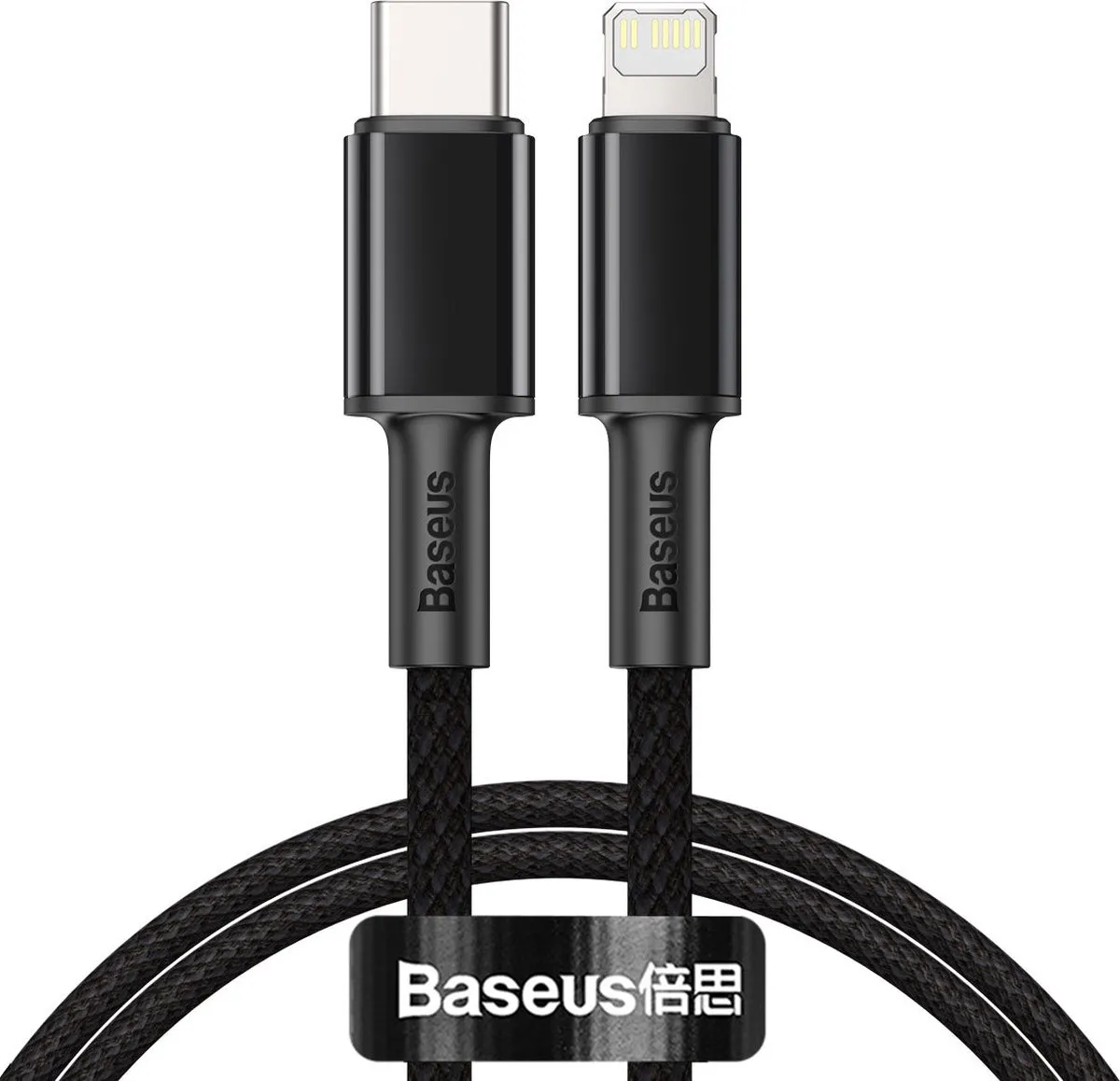 Baseus CATLGD-01 USB-C naar Lightning Kabel 1m - 20W - Zwart