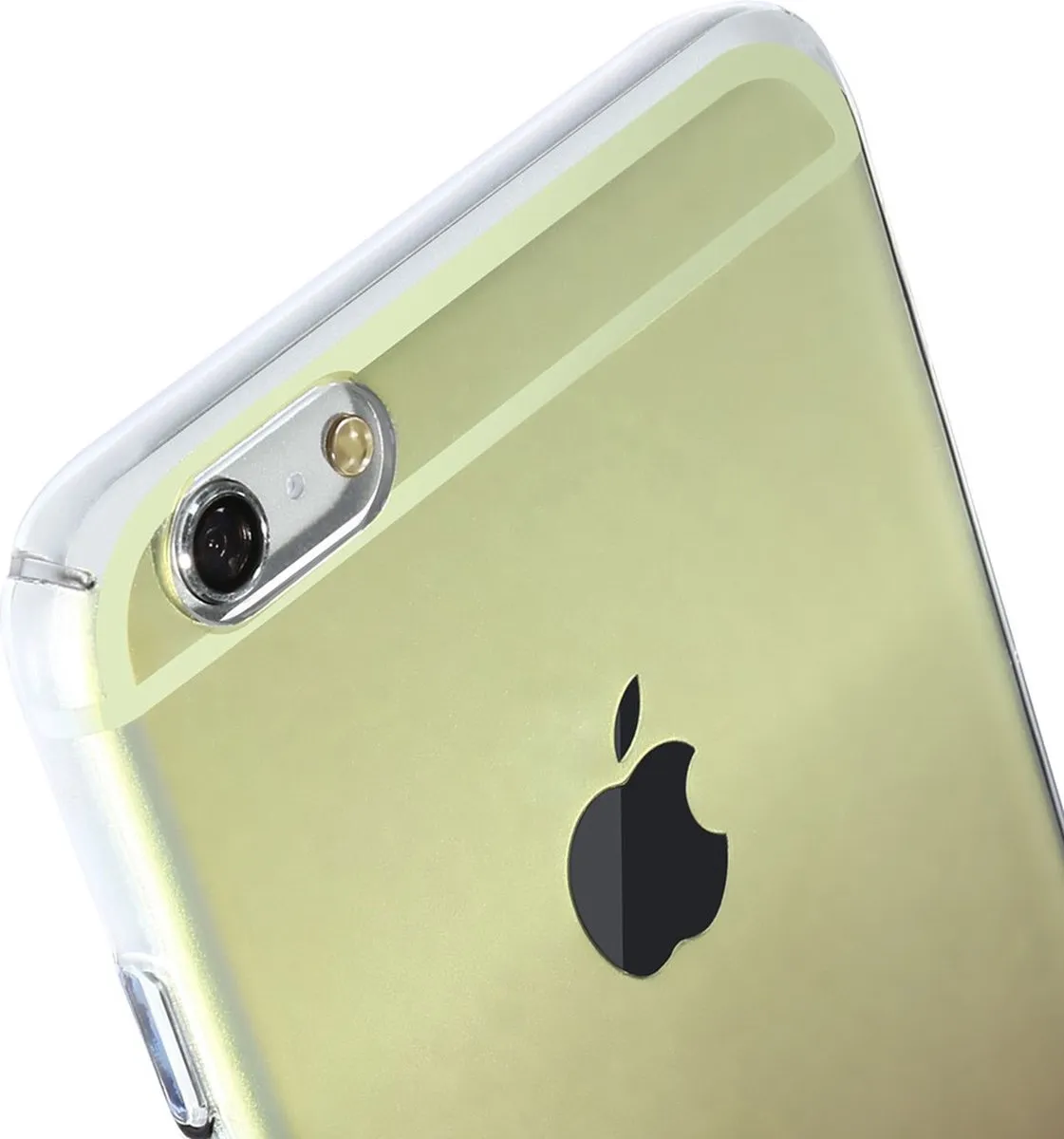Baseus Glaze Hoesje iPhone 6/6s - Transparant Geel Roze Gradient