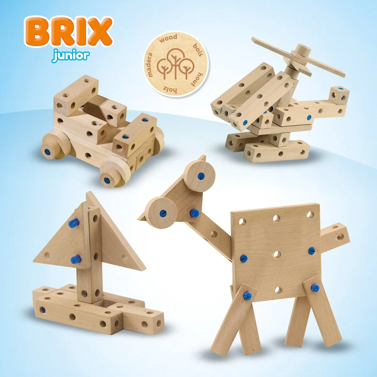 SES Creative BRIX Junior Bouwset 48-delig - Meerkleurig
