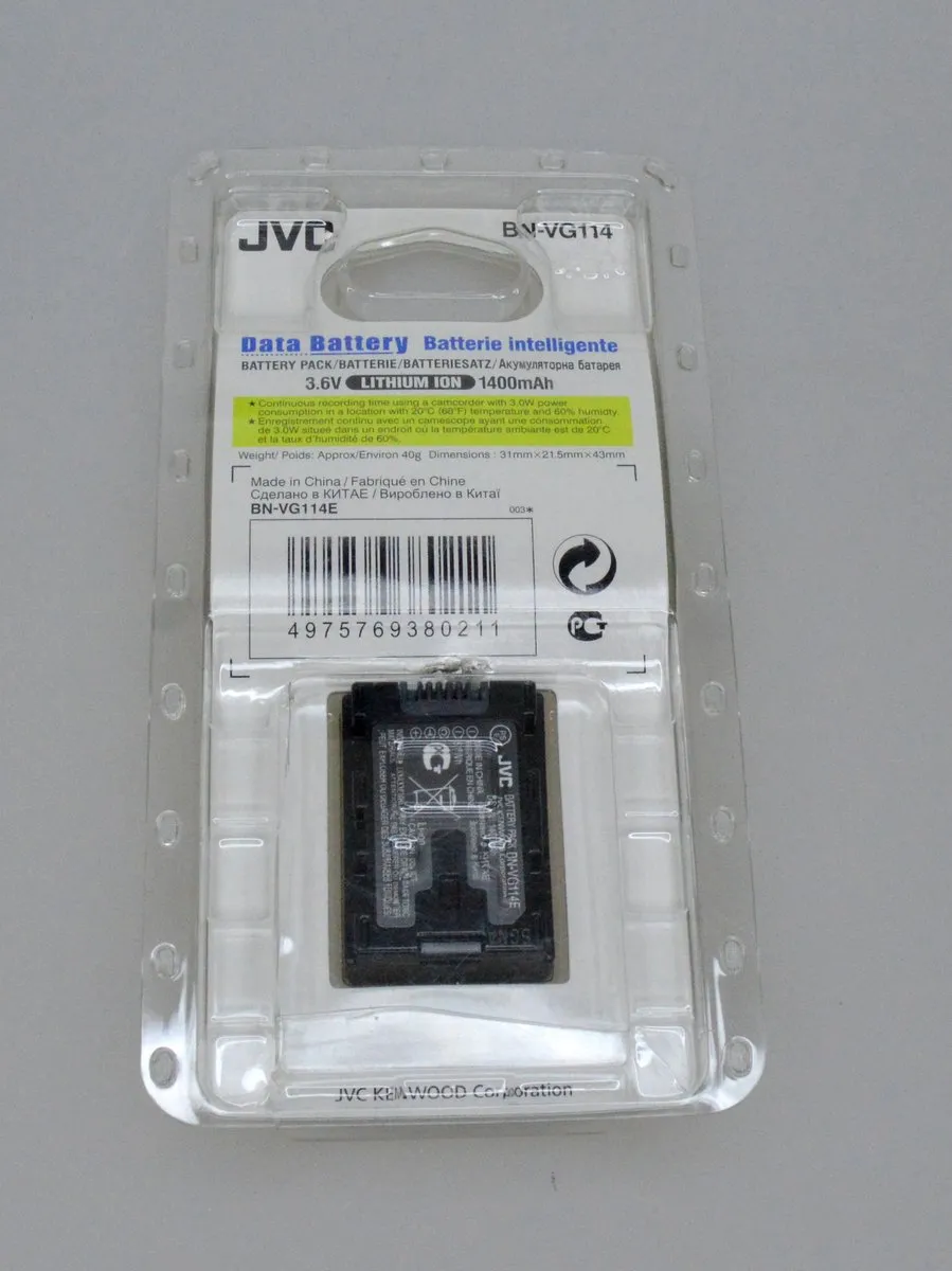 JVC BN-VG114 Oplaadbare Accu 1400mAh - Videocamera