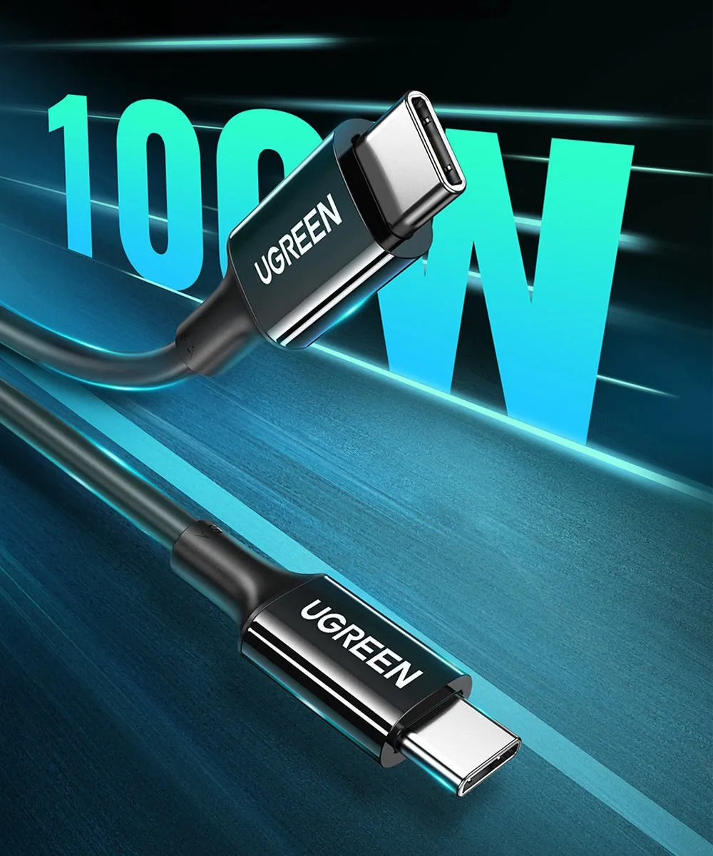 Ugreen US300 USB-C Kabel 5A 1m - Zwart
