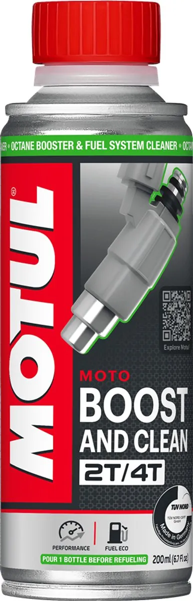 Motul Boost And Clean Moto 200ml Toevoeging