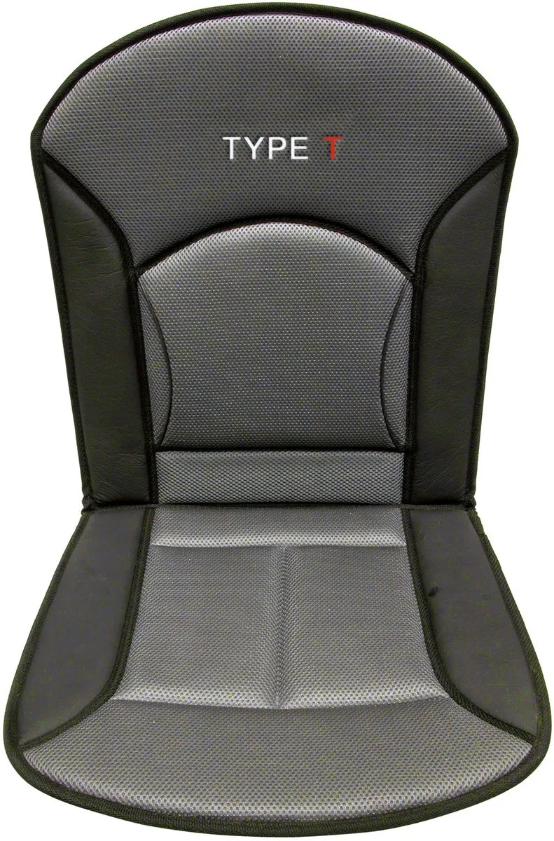 Carpoint Stoelkussen Type-T 90x45cm - Zwart/Grijs