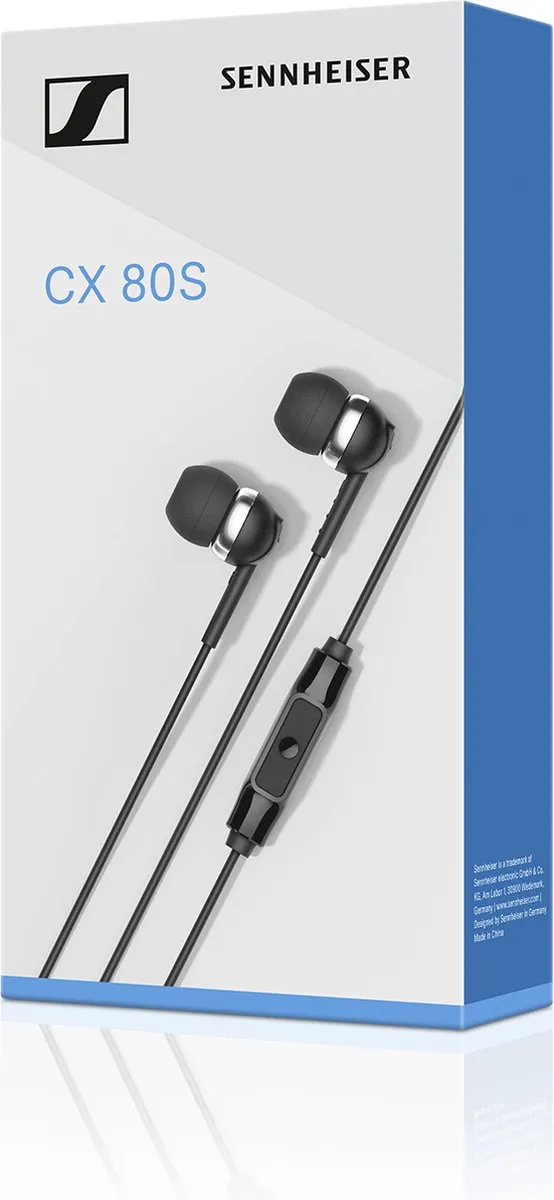 Sennheiser CX 80S In-ear Hoofdtelefoon - Zwart