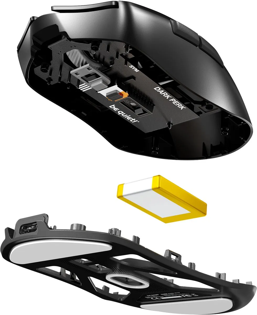 be quiet! Dark Perk Sym Gamingmuis BM008 - 32.000 DPI - Zwart