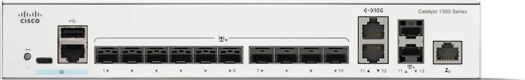 Cisco Catalyst C1300-12XS Managed Switch - 12 Poorten - Grijs