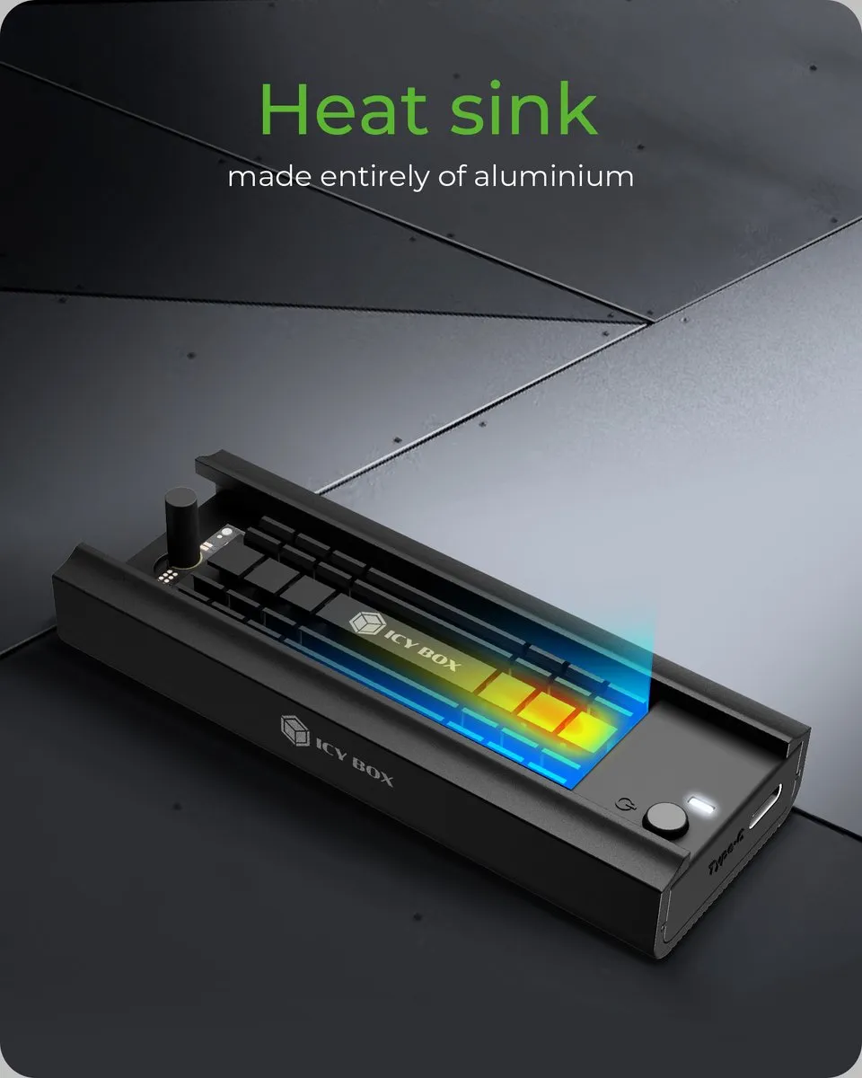 Icy Box IB-180MC-C31 M.2 Docking - USB 3.2 Type-C