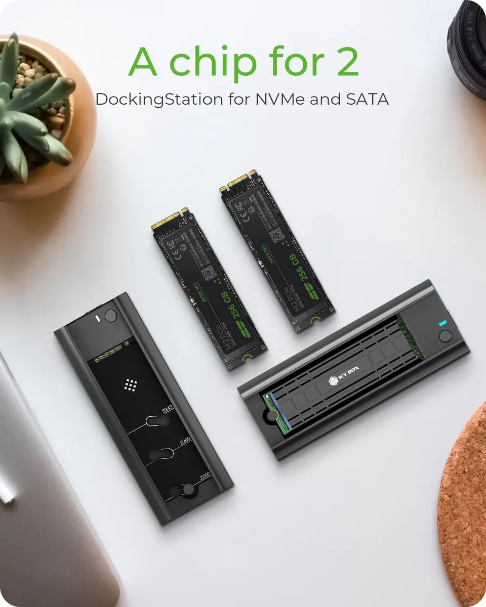 Icy Box IB-180MC-C31 M.2 Docking - USB 3.2 Type-C