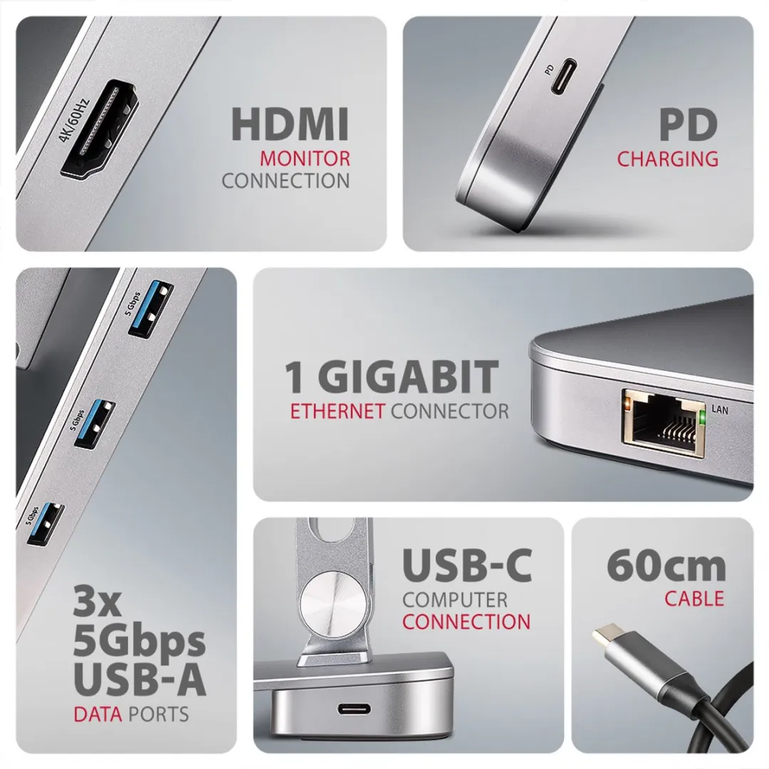 Axagon HMC-STND Laptopdock