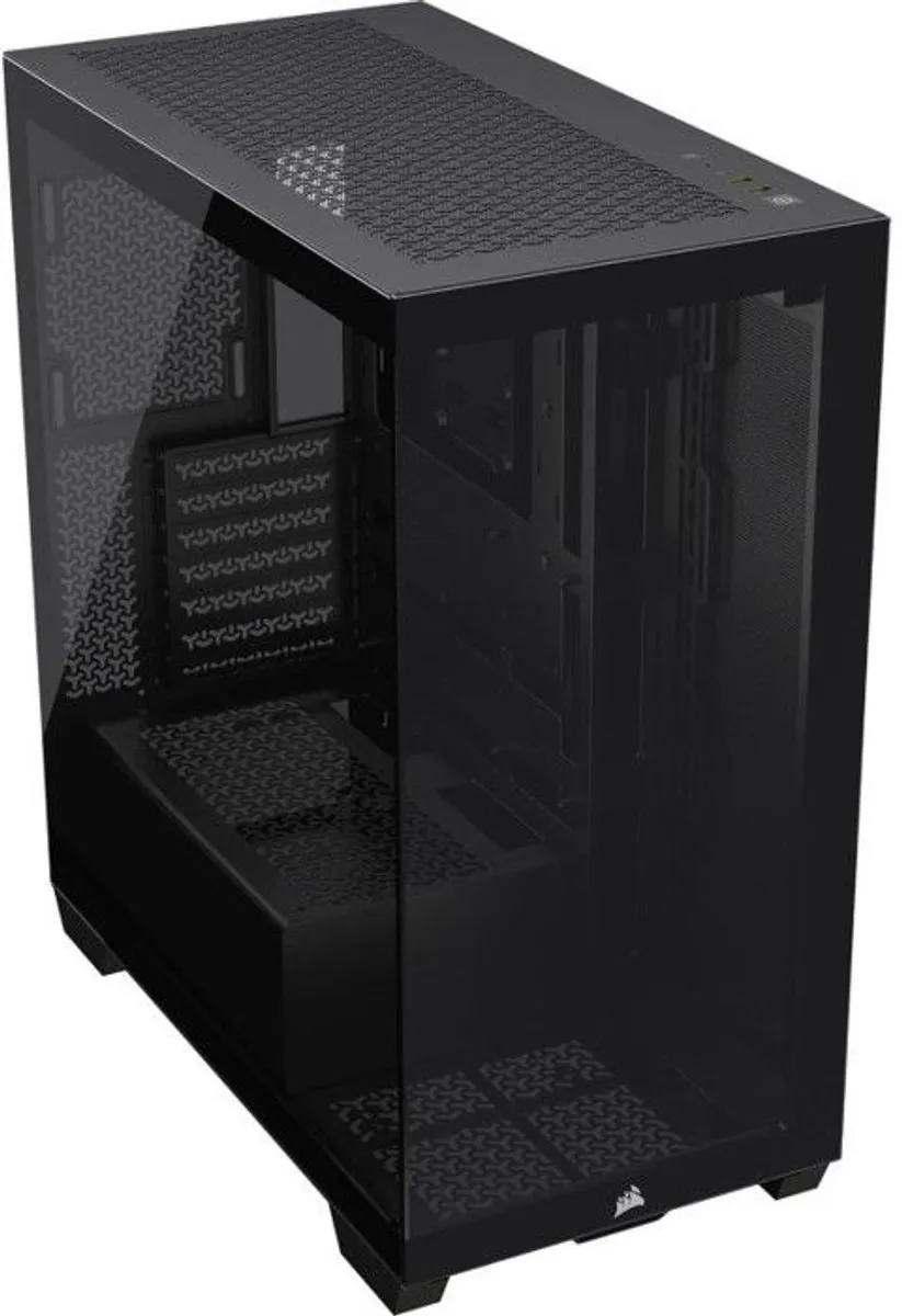 Corsair 3500X LXR LINK PC-behuizing - 3 RGB ventilatoren - Zwart