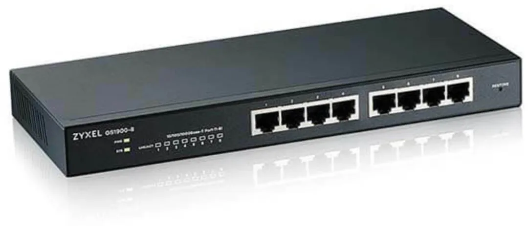 Zyxel GS1900-8-EU0102F Smart Managed Switch - 8 Poorten