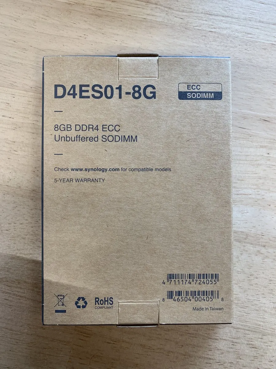 Synology D4ES01-8G RAM Geheugen 8GB DDR4