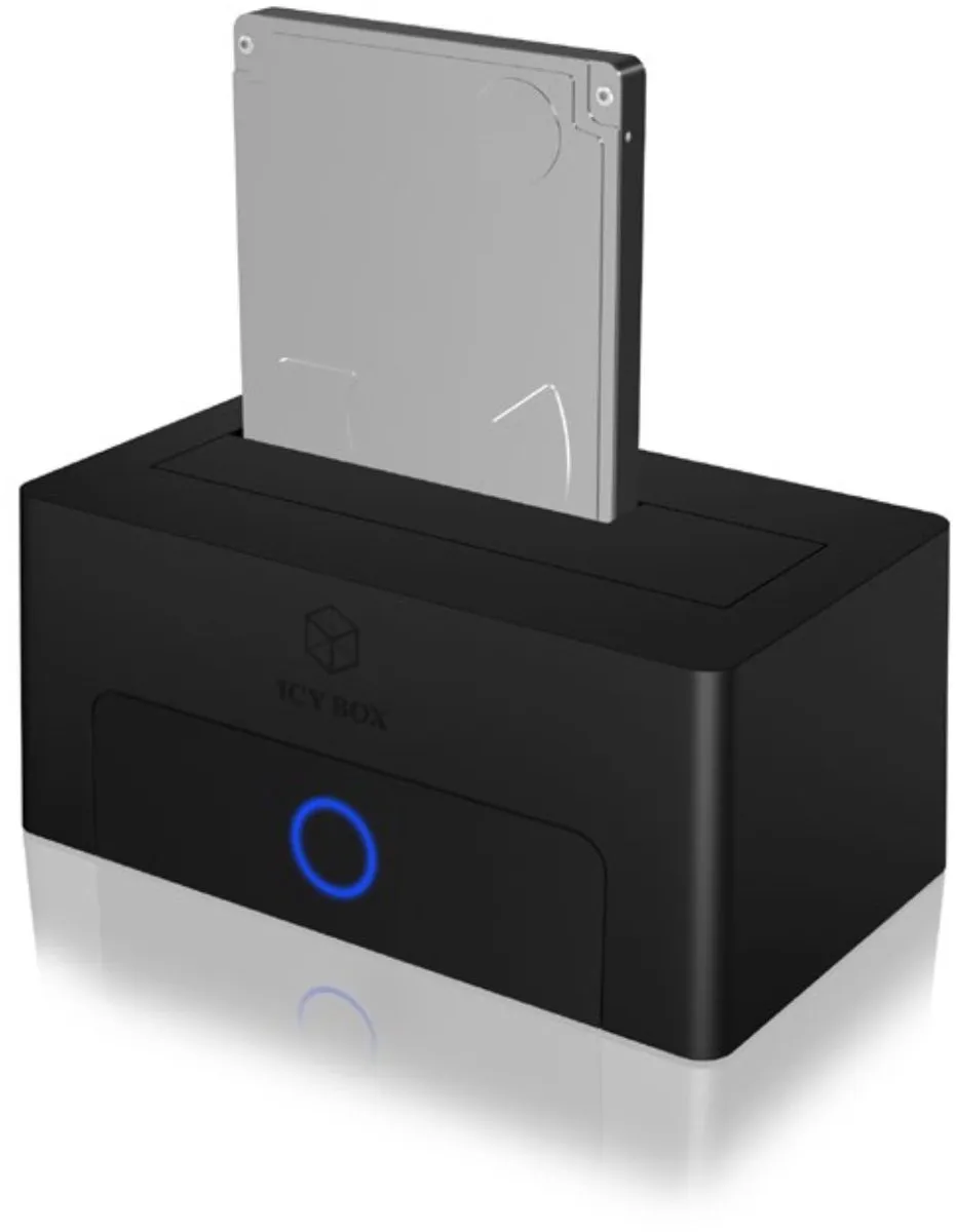 ICY BOX IB-1122-U3, HDD, SSD, SATA, 2.5,3.5", 16 TB, Zwart, 5 Gbit/s