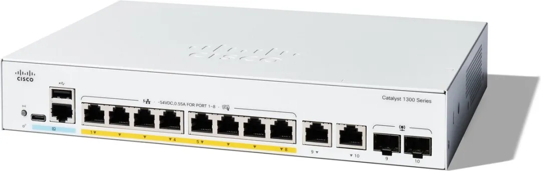 Cisco C1300-8FP-2G Managed Switch