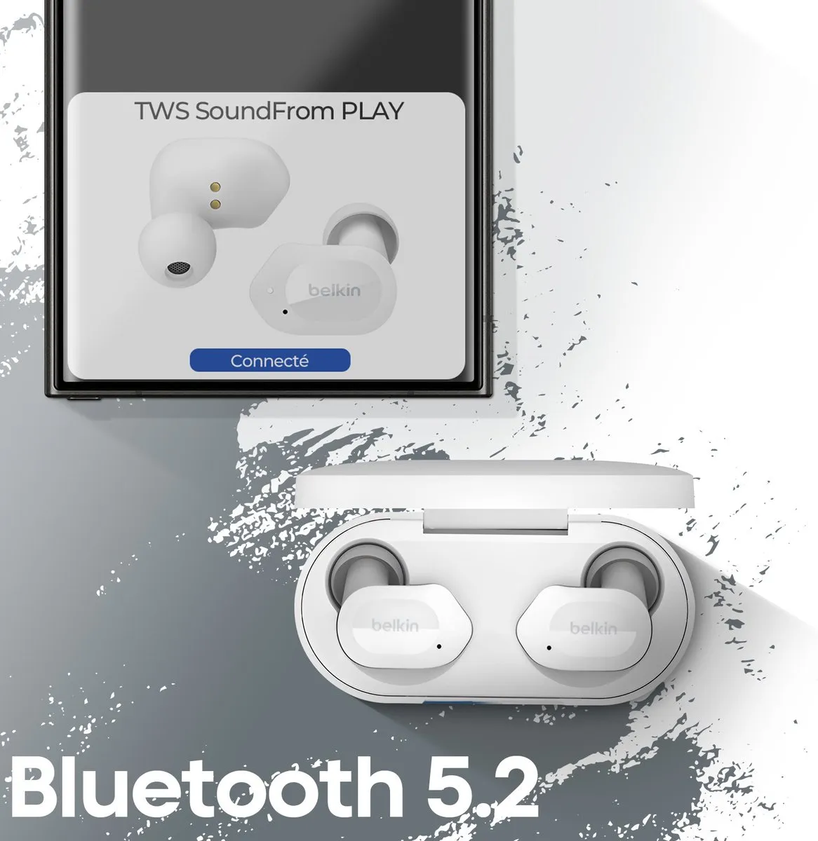 Belkin SoundForm Play TWS In-Ear Bluetooth Headset Wit - AUC005btWH