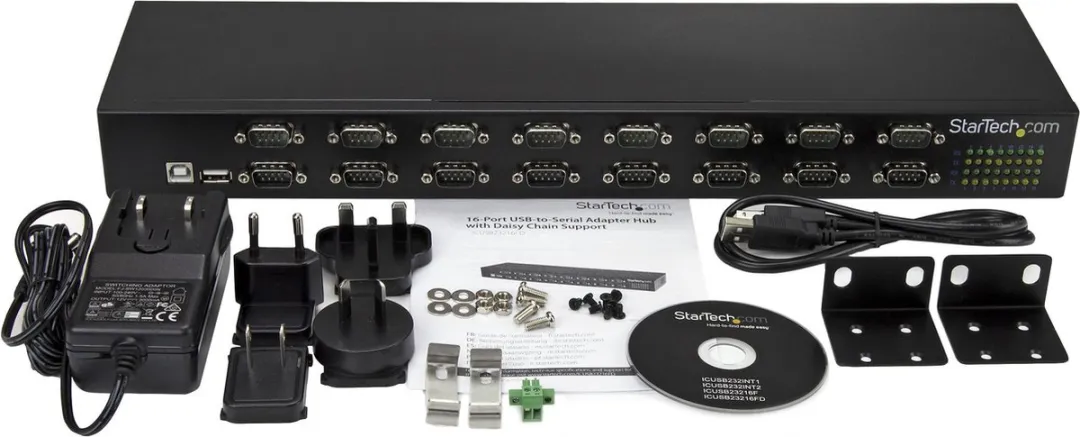 Startech ICUSB23216FD USB naar Serieel Adapter Hub - 16 Poorten - Zwart - afbeelding 4 van 4