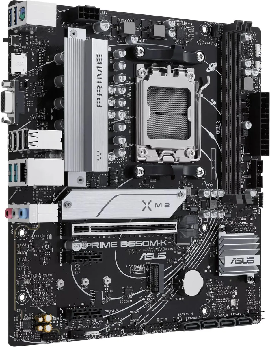 ASUS PRIME B650M-K AM5 B650 Micro-ATX Moederbord