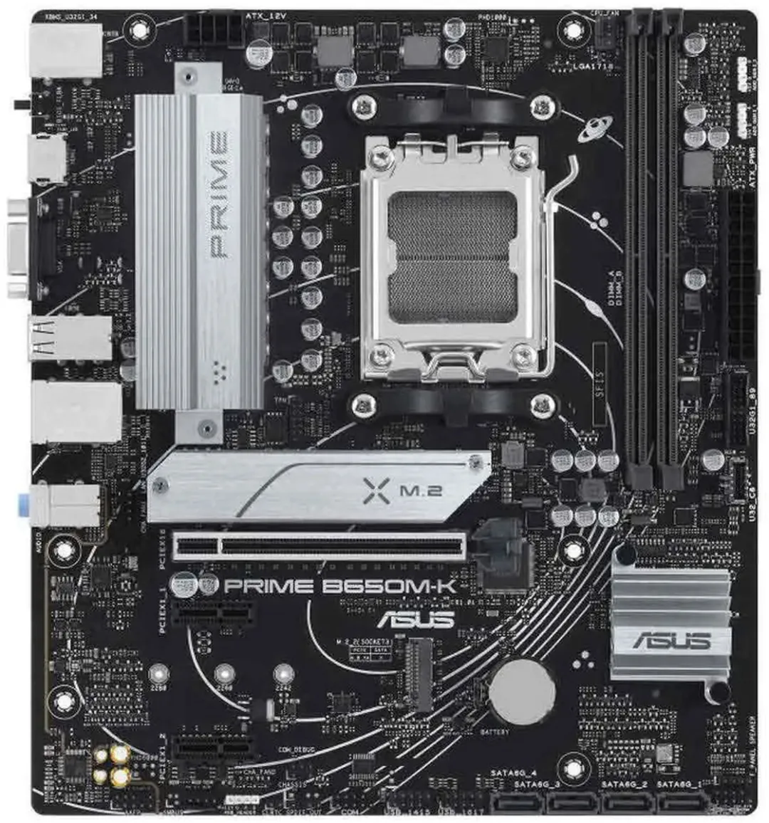 ASUS PRIME B650M-K AM5 B650 Micro-ATX Moederbord