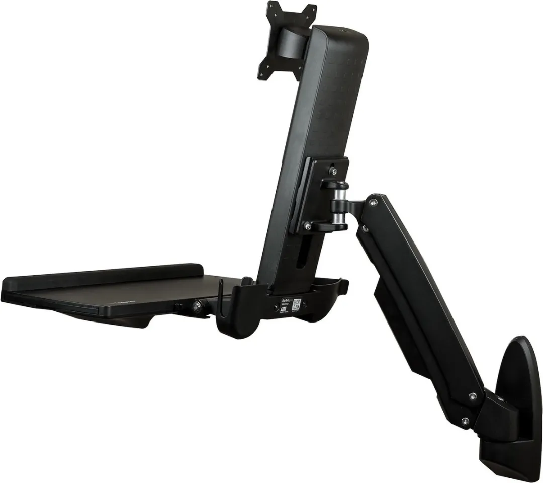 Startech Wand Zit-Sta Bureau 24 Inch - Zwart WALLSTS1